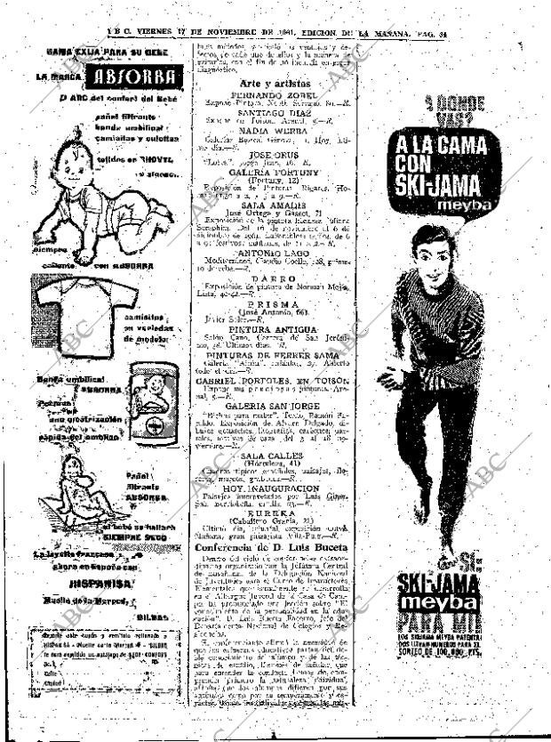 ABC MADRID 17-11-1961 página 64