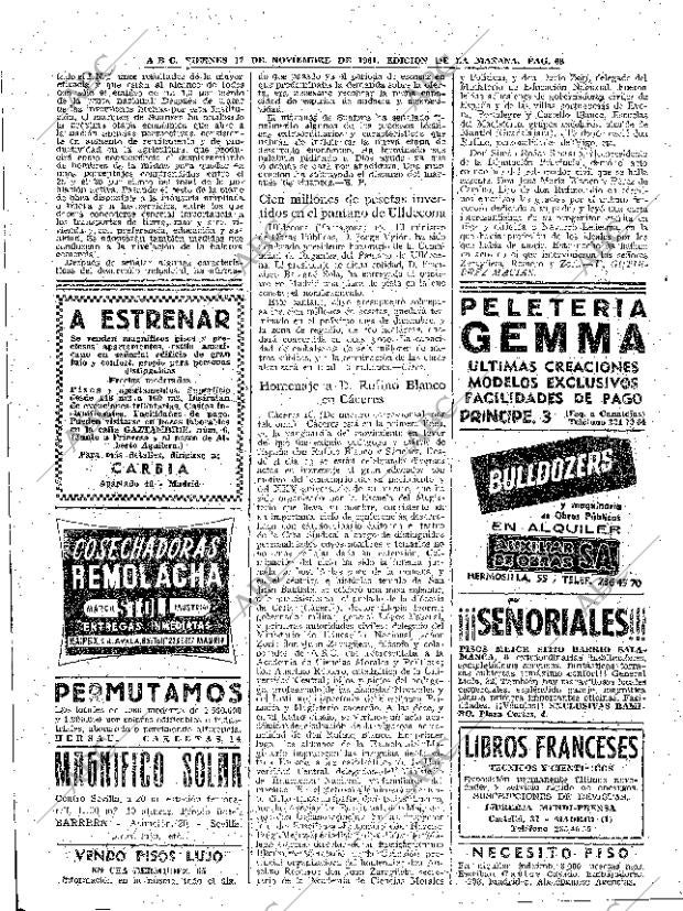 ABC MADRID 17-11-1961 página 68