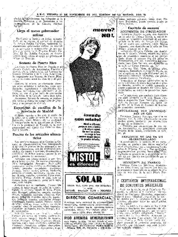 ABC MADRID 17-11-1961 página 70