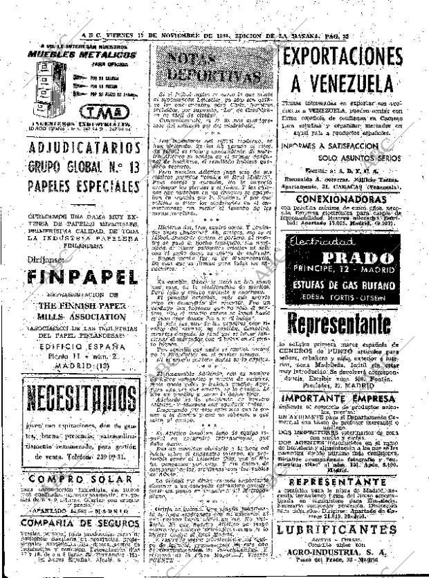 ABC MADRID 17-11-1961 página 72