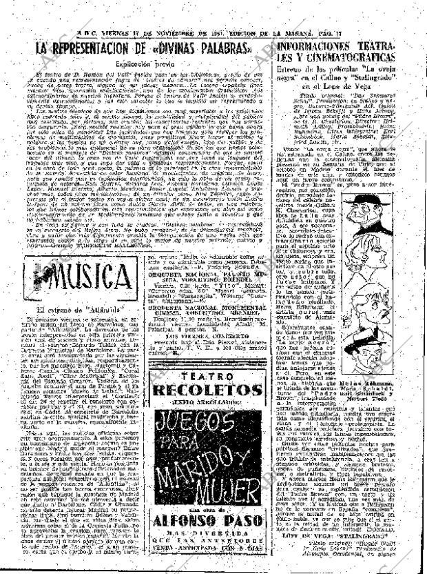 ABC MADRID 17-11-1961 página 77