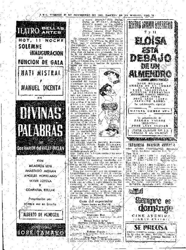 ABC MADRID 17-11-1961 página 78