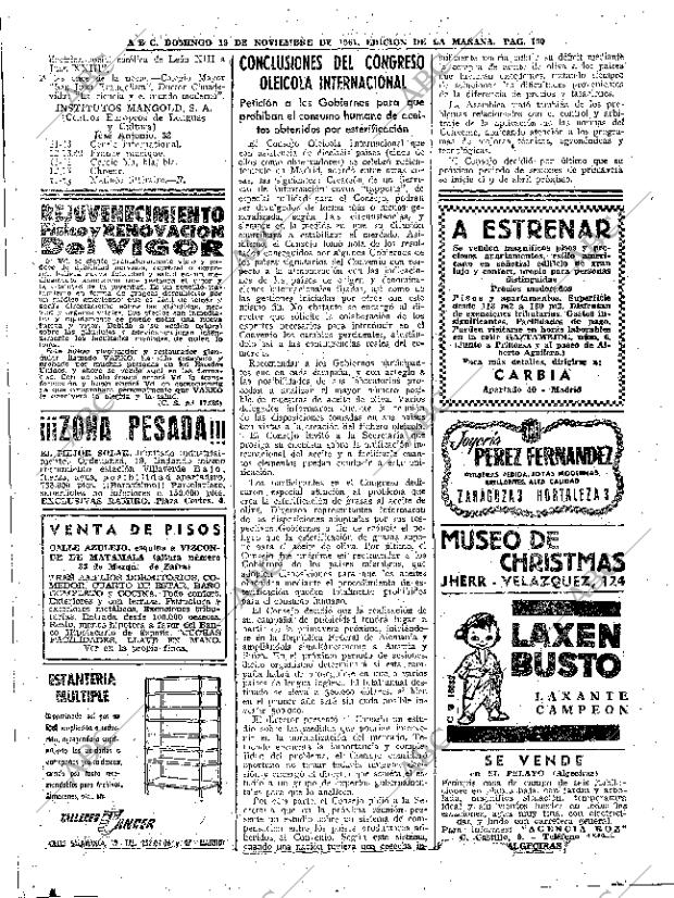 ABC MADRID 19-11-1961 página 100