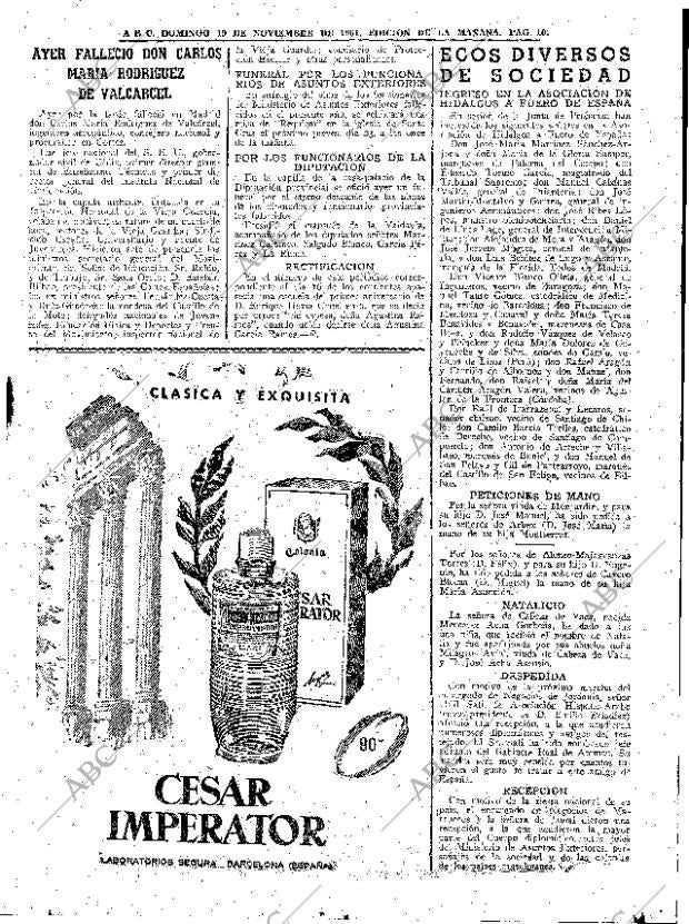 ABC MADRID 19-11-1961 página 101