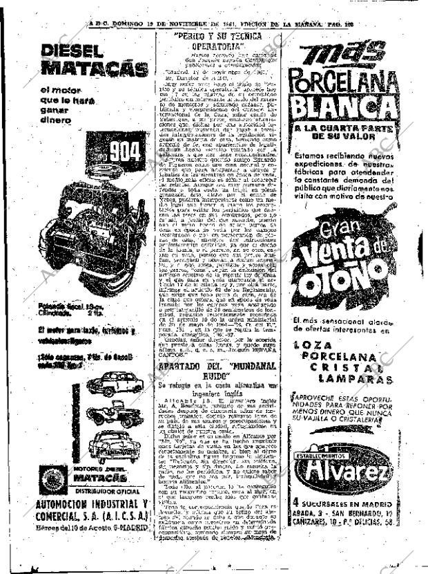 ABC MADRID 19-11-1961 página 102