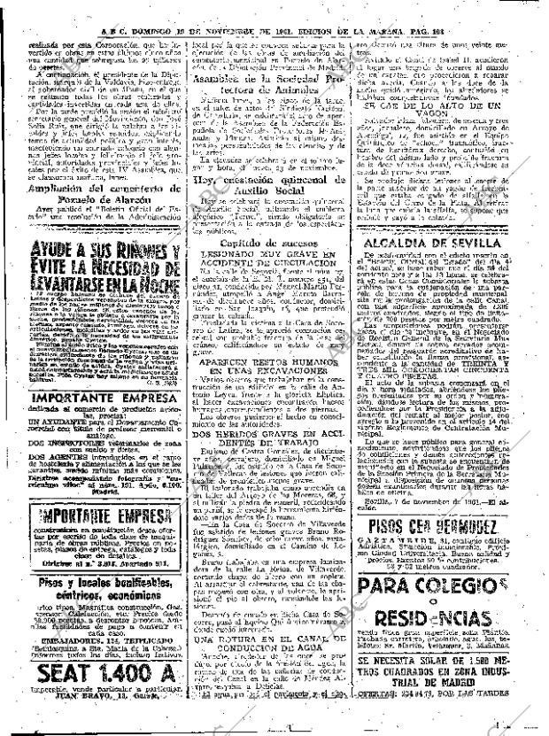 ABC MADRID 19-11-1961 página 108
