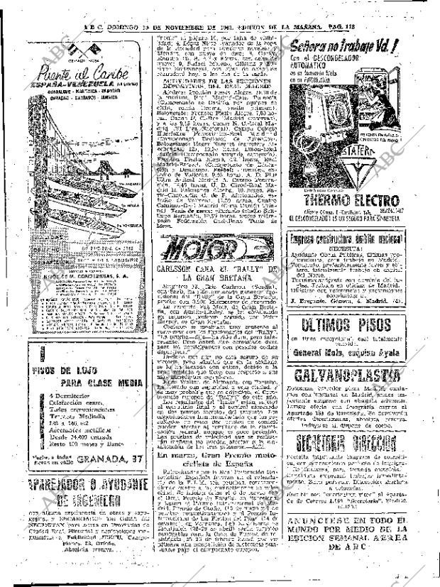 ABC MADRID 19-11-1961 página 112