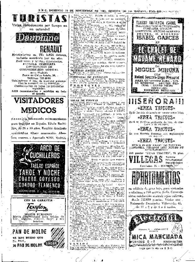 ABC MADRID 19-11-1961 página 118