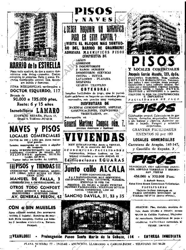 ABC MADRID 19-11-1961 página 45