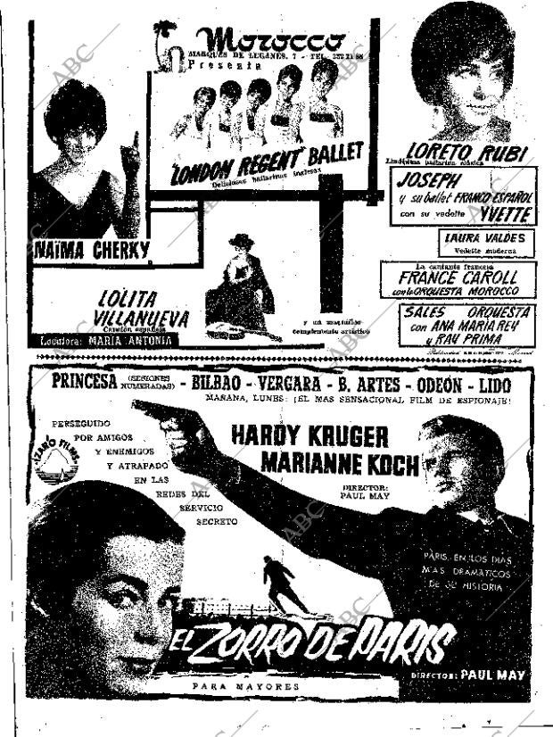 ABC MADRID 19-11-1961 página 60