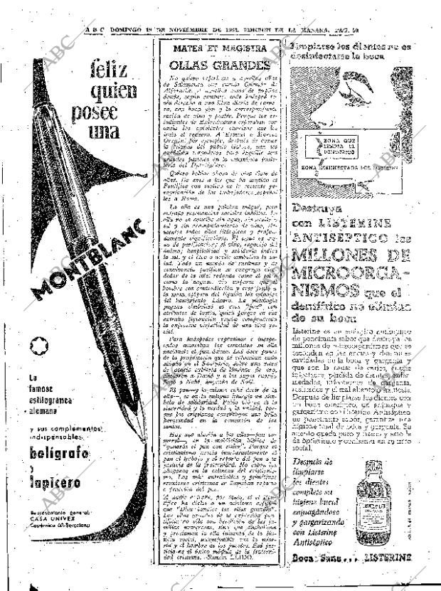 ABC MADRID 19-11-1961 página 90