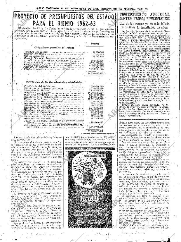 ABC MADRID 19-11-1961 página 93
