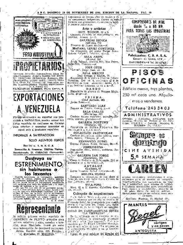 ABC MADRID 19-11-1961 página 98