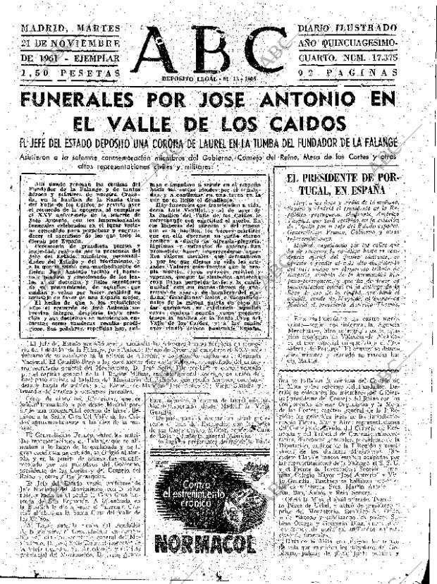 ABC MADRID 21-11-1961 página 47