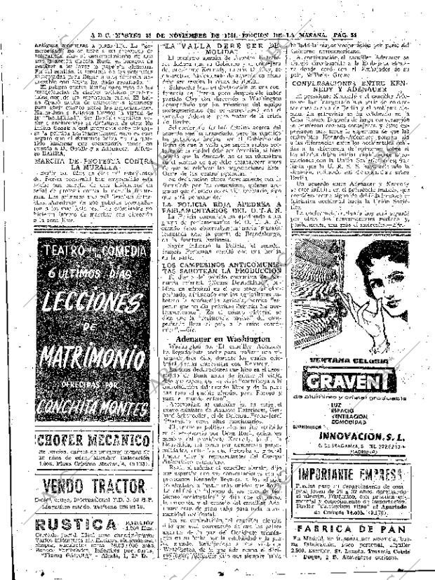 ABC MADRID 21-11-1961 página 54
