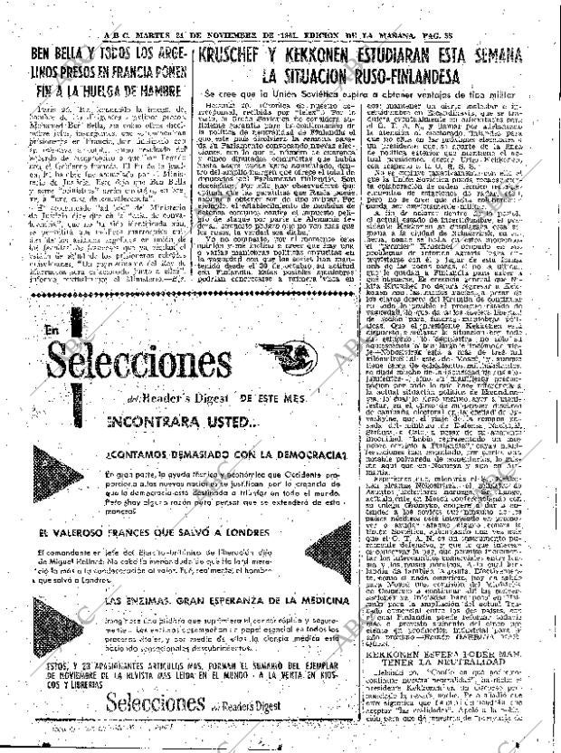 ABC MADRID 21-11-1961 página 55