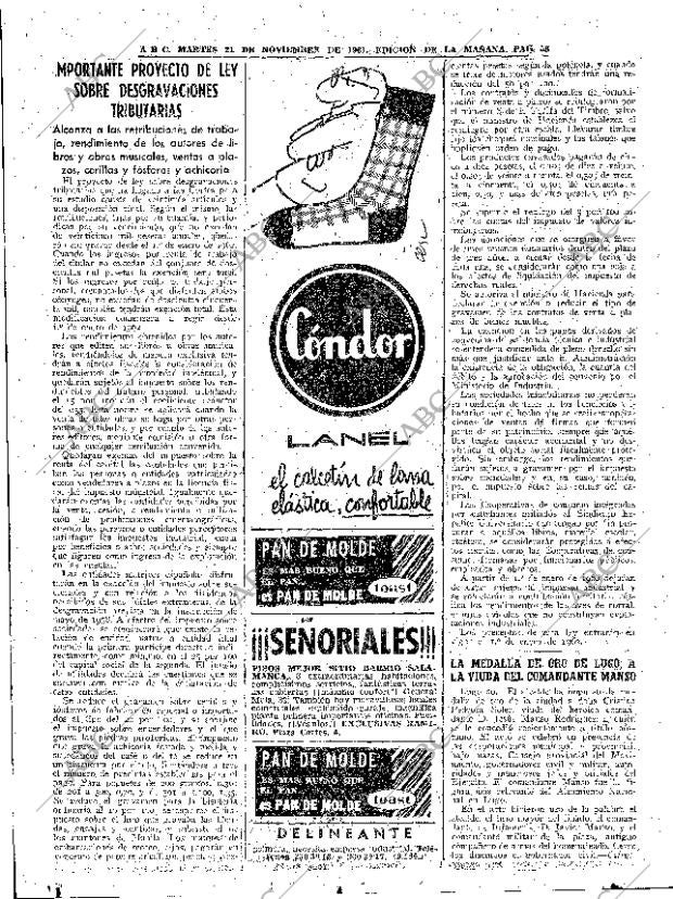 ABC MADRID 21-11-1961 página 58