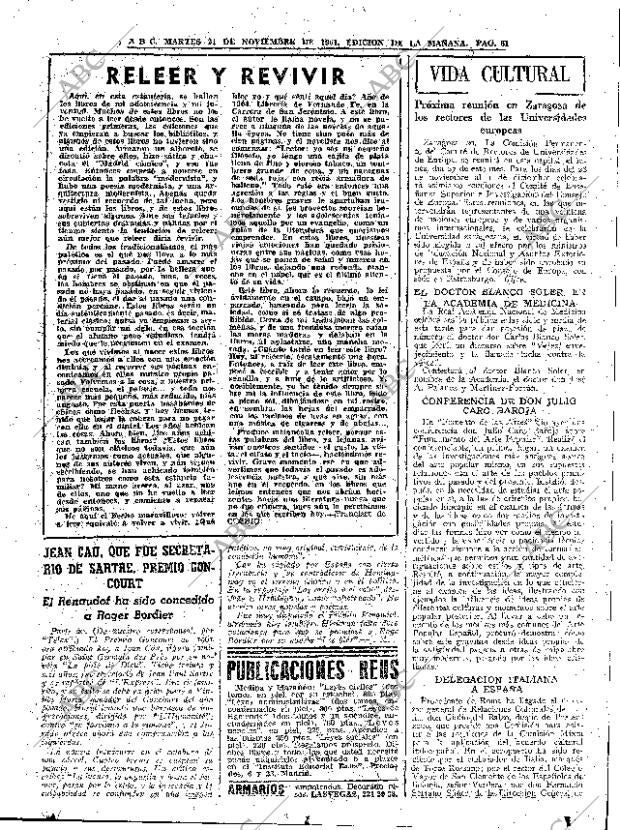 ABC MADRID 21-11-1961 página 61