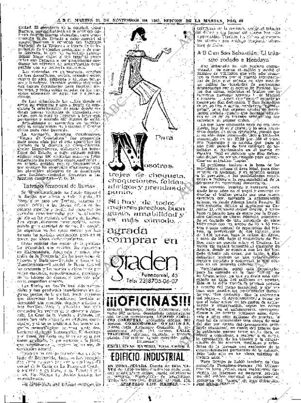 ABC MADRID 21-11-1961 página 66
