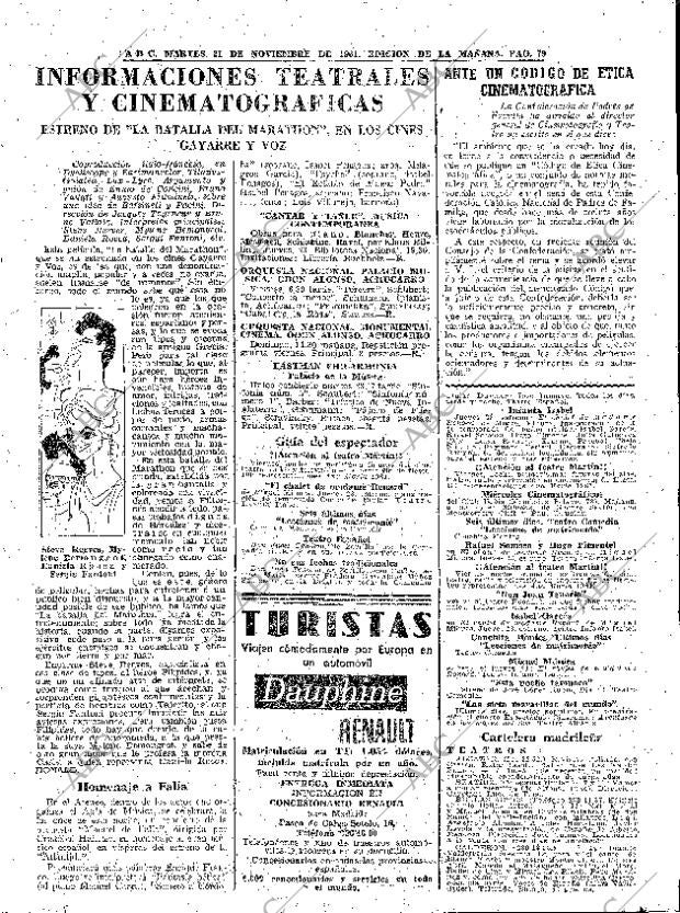 ABC MADRID 21-11-1961 página 79