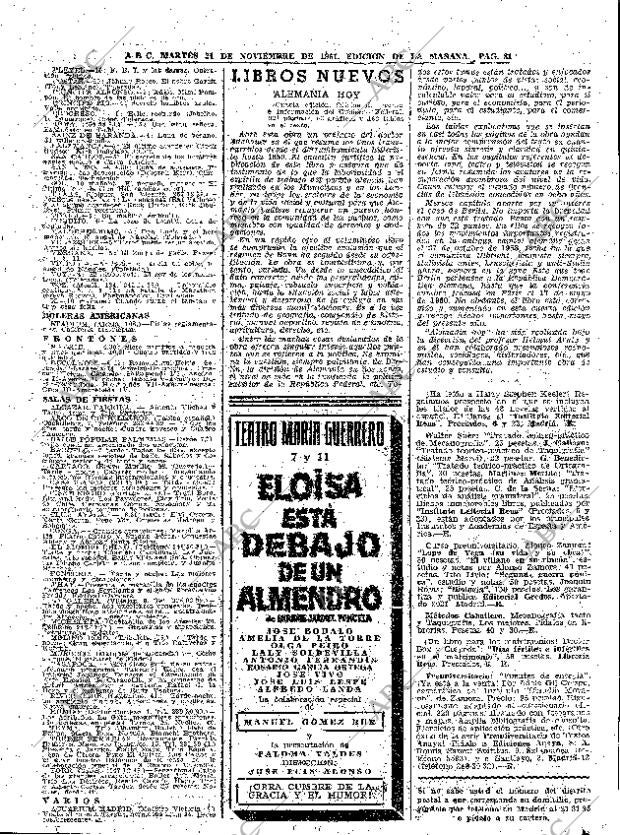 ABC MADRID 21-11-1961 página 81