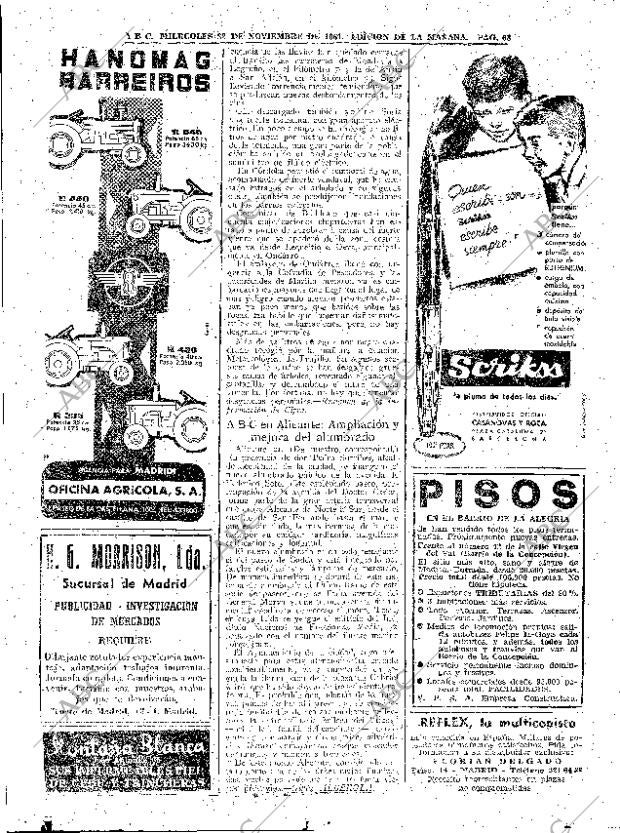 ABC MADRID 22-11-1961 página 68