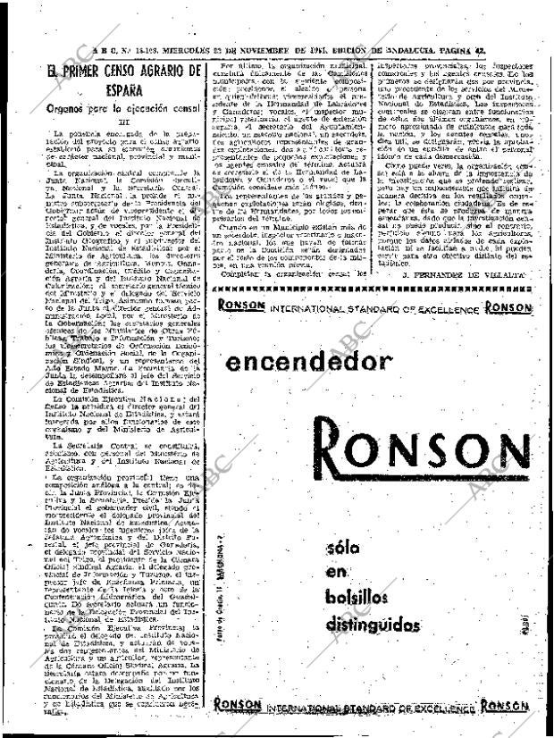 ABC SEVILLA 22-11-1961 página 43