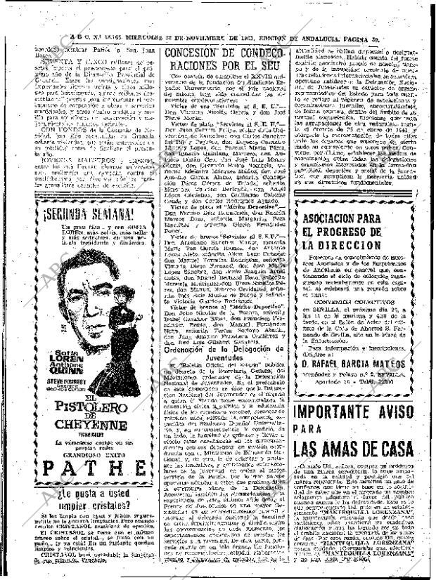 ABC SEVILLA 22-11-1961 página 50