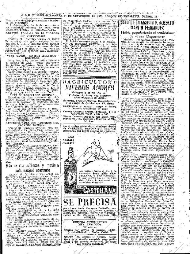 ABC SEVILLA 22-11-1961 página 54