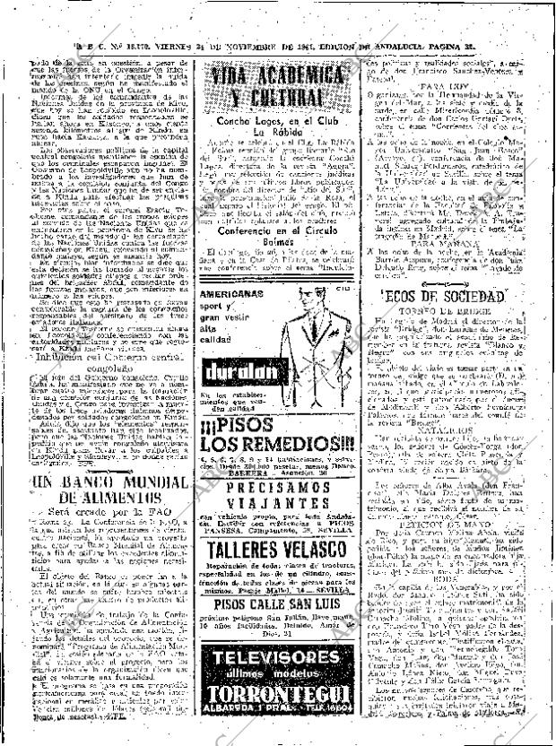 ABC SEVILLA 24-11-1961 página 32