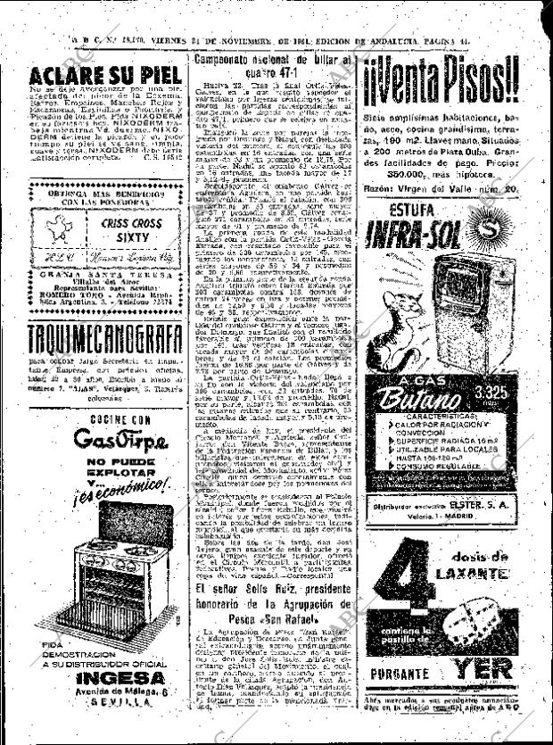 ABC SEVILLA 24-11-1961 página 44
