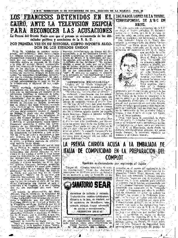 ABC MADRID 29-11-1961 página 49