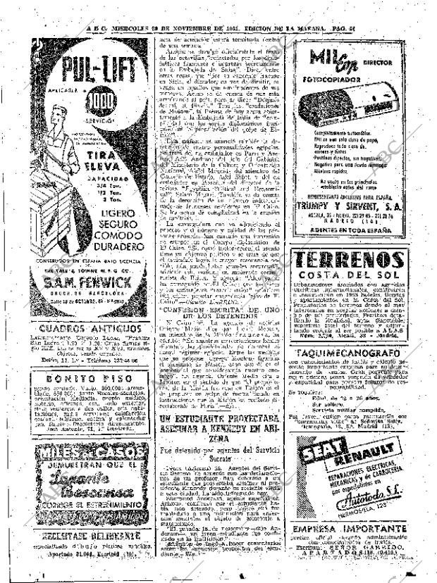 ABC MADRID 29-11-1961 página 50