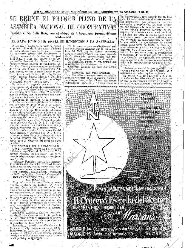 ABC MADRID 29-11-1961 página 57