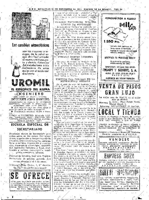 ABC MADRID 29-11-1961 página 60