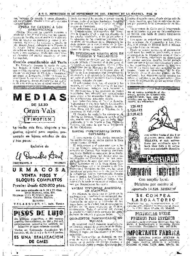 ABC MADRID 29-11-1961 página 62