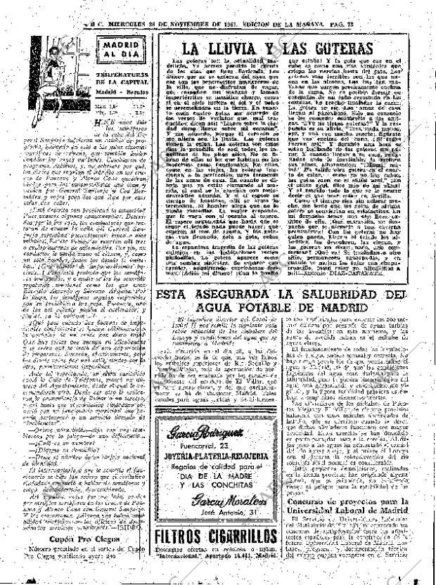 ABC MADRID 29-11-1961 página 73