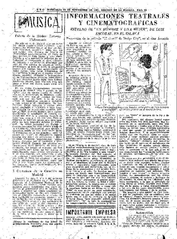 ABC MADRID 29-11-1961 página 83