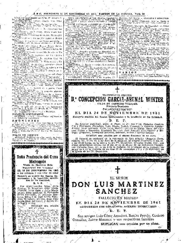 ABC MADRID 29-11-1961 página 86