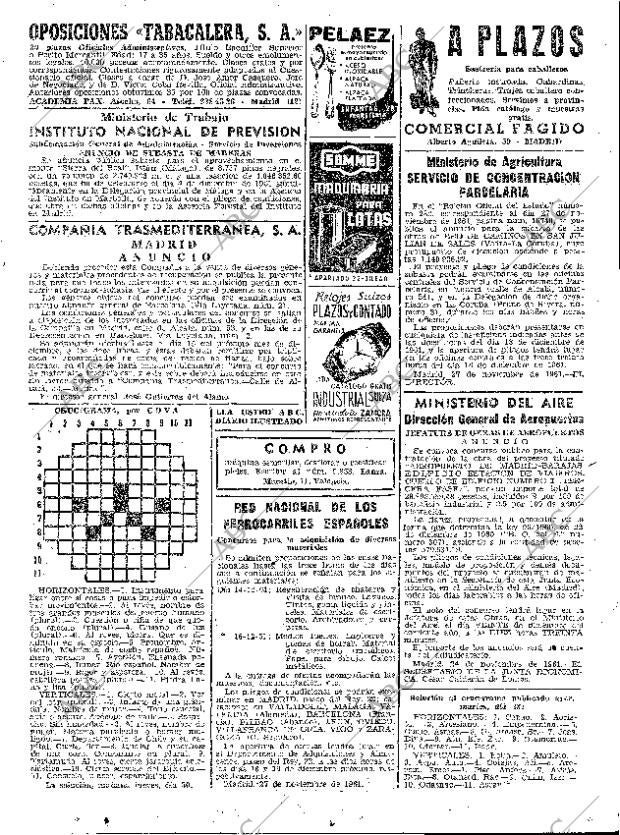 ABC MADRID 29-11-1961 página 95