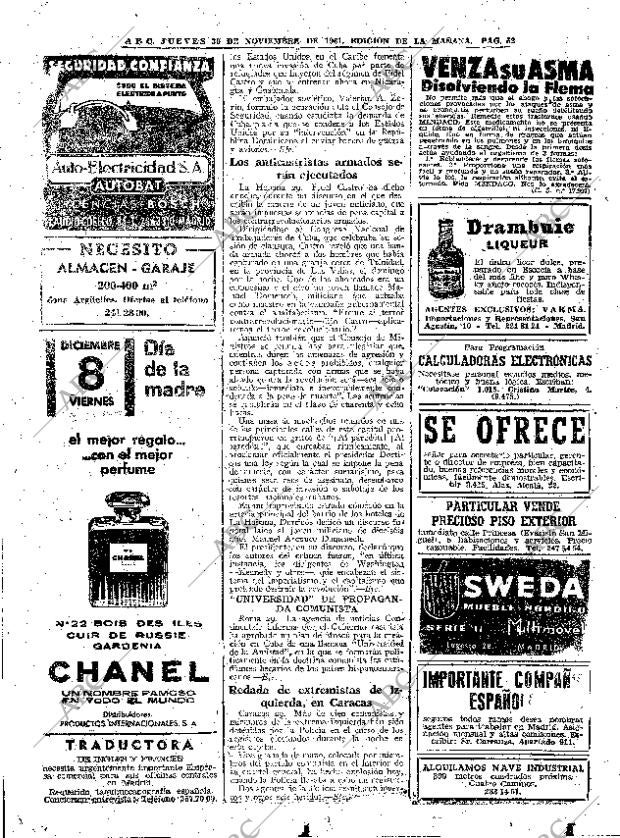 ABC MADRID 30-11-1961 página 52
