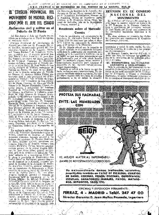 ABC MADRID 30-11-1961 página 57