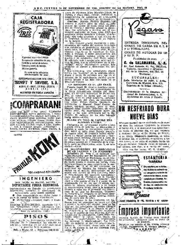 ABC MADRID 30-11-1961 página 68