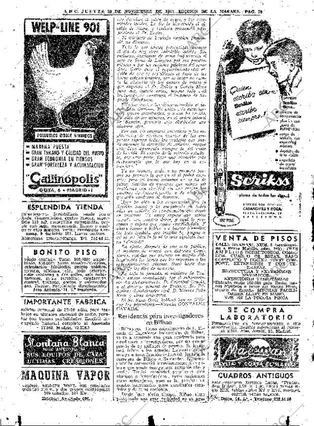 ABC MADRID 30-11-1961 página 70