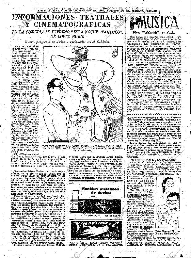 ABC MADRID 30-11-1961 página 81