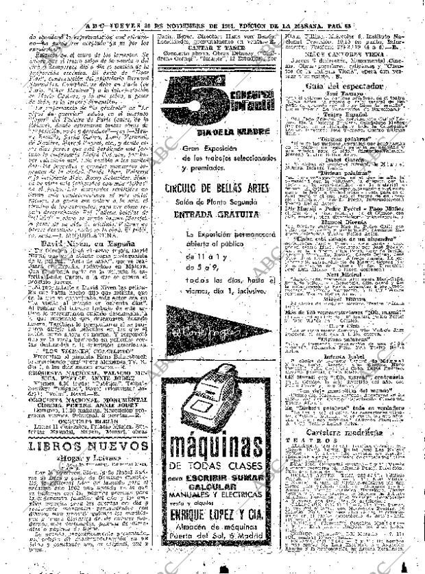 ABC MADRID 30-11-1961 página 83
