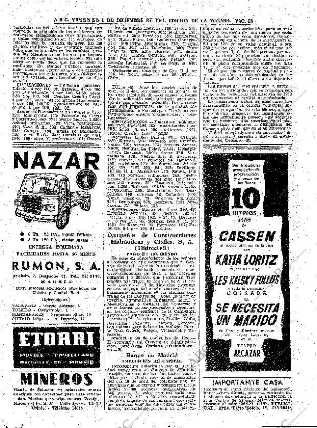 ABC MADRID 01-12-1961 página 62