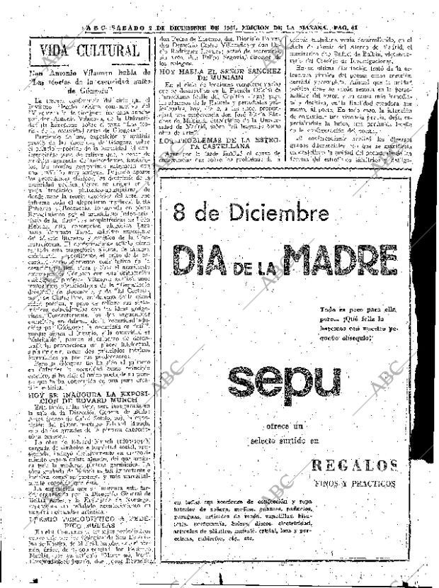 ABC MADRID 02-12-1961 página 61