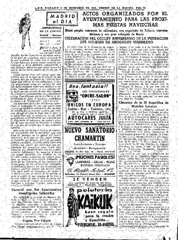 ABC MADRID 02-12-1961 página 73