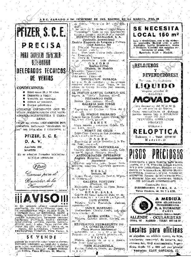 ABC MADRID 09-12-1961 página 68